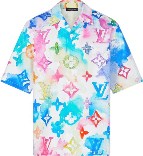 lv watercolor monogram shirt